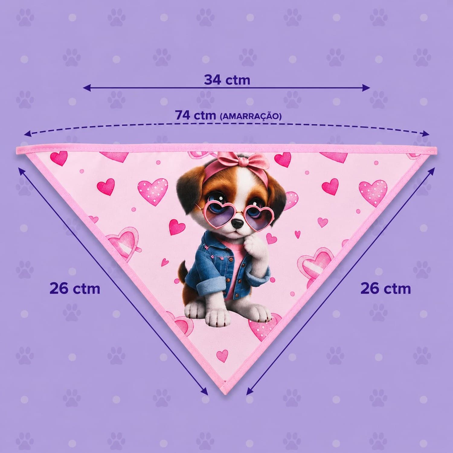 Bandana Estampas diversas — pacote c/ 10