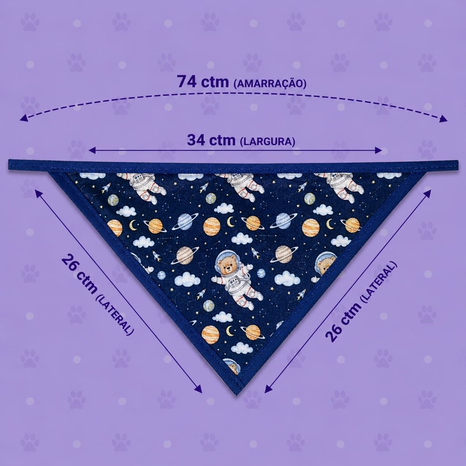 Bandana Estampas diversas — pacote c/ 10