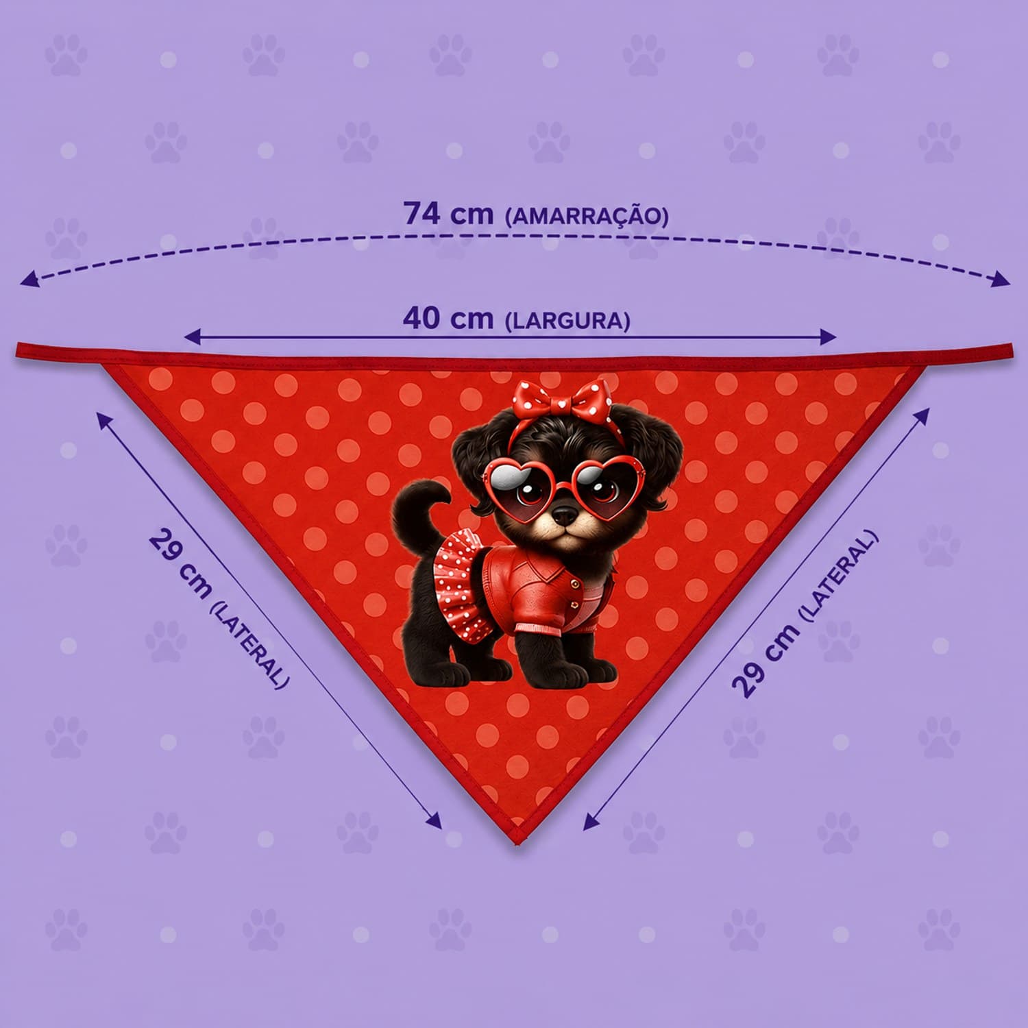 Bandana Estampas diversas — pacote c/ 8