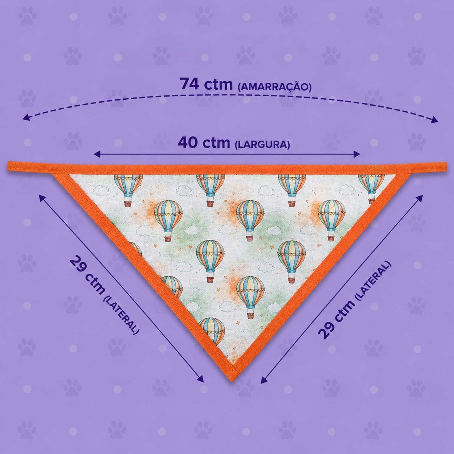 Bandana Estampas diversas — pacote c/ 8